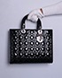 Large Lady Dior, &pound;1,600, Handbags, Black, Patent Leather, Front view